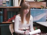 Pale Shoplifter Dolly Gets Cock On Office Desk