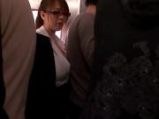 Asian Passenger Sucks A Cock In The Bathroom