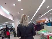 Glamorous czech girl gets seduced in the shopping centre and