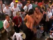 sexy cute party gay sex dancing on tables and throwing