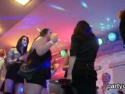Naughty girls get entirely mad and stripped at hardcore party