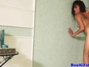 Milf railed in the shower