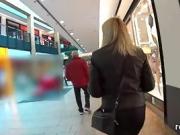 Enchanting czech girl was seduced in the shopping centre and