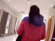 Charming czech teenie gets tempted in the mall and drilled in
