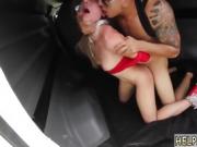Teen rides dildo on the wall in bathroom and pale brunette