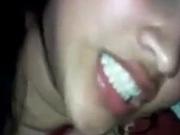 Amateur cute Asian teen mouthful