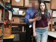 BBW teen thief caught and fucked by her LP officer stepdad