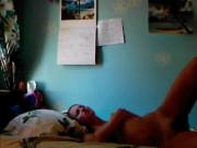 Blonde Chick Gives A Hot Show To Her Fuckbuddy