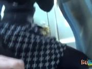 Blonde Drains Cock On A Bus