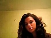 Cute brunette fingers on cam