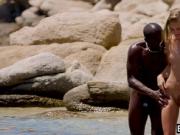 BLACKED Strong black man fucks blonde tourist on the beach