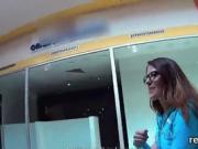 Luscious czech chick gets seduced in the mall and pounded in