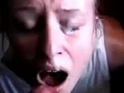 Begs for cum and orgasms from a facial
