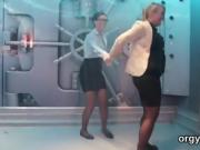 Cuddly stunners blow cock and enjoy poking and groupsex