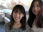 Japanese Mom And Her Hot Friend Share Bed With Her Son