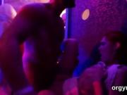 Natural babes give suck job and enjoy fucking and group sex
