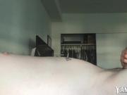 complete stranger cums in girlfriends mouth