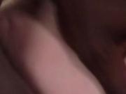 Maid beauty tastes jizz after interracial doggystyle scene