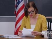 Teacher licks her 19yo stepteen in class