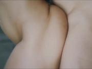 Horny couple enjoyed fucking at a desk in the kitchen