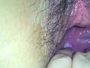 my japanese girlfend's cute cervix in huge hole