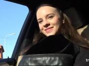 Lovable sweetie sucks cock in pov and gets yummy cunt reamed
