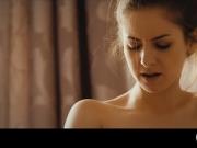 Busty woman shaving her pussy and rammed