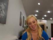 Hot ass blonde teen railed by stepdad