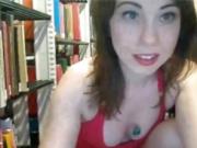 Cute Looking Teen Masturbating In Public Library On Webcam