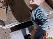 Rossella Visconti gets fuck in her truck by dudes big cock