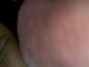 At home enjoying a good ol blowjob