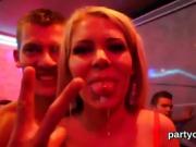 Slutty chicks get totally mad and undressed at hardcore party