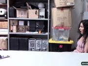 Beautiful teen latina shoplifter gets banged