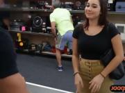 Pretty coed pounded by nasty pawn dude at the pawnshop