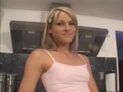 Young Blonde Sucks And Fucks In The Kitchen