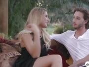 Big tits August Ames fucked by her boyfriend outdoor