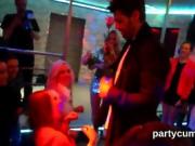 Foxy cuties get completely insane and nude at hardcore party