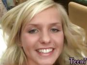 Brunette teen car fuck Cute blondie Bella gets plowed POV