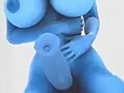 3D Big Boobs Animated Shemale Fucked Hard By Big Dildo