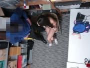 Brunette fucked in the mall for stealing