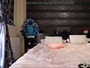 lovely teen loves to play around in bed