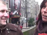 Dutch prostitute welcomes tourist with spread legs