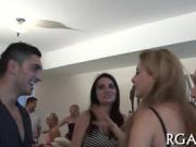 Group of sex appeal bitches get fucked so well by hot studs