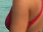 Christina Model in pink Swimsuit