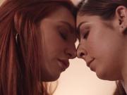 Lesbian babe fingering redhead room mate