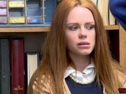 Ozzie teen redhead Ella Hughes gets busted for stealing