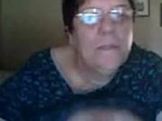 Fat Novice Grandmother while in the webcam R20