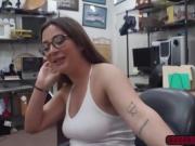 Sexy brunette Charlie Harper fucks in the pawnshop