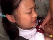 Petite Asian Japanese Schoolgirl Gets a Mothful of CUM