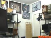 Pawnshop ginger caught sucking on hiddencam